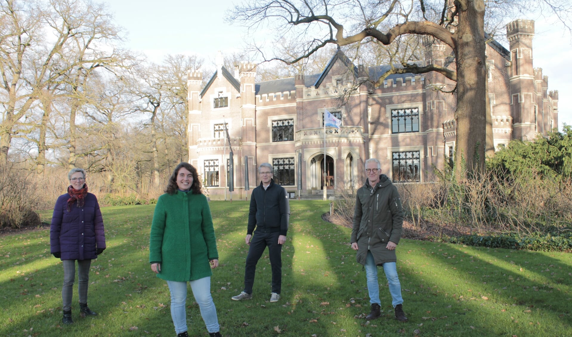 Van links naar rechts: Mieke Eikelenboom, Willeke Heijkoop, Jan Roeleveld en Bert Keegstra.