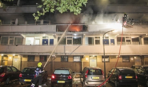 <p>De fatale brand in de Rudolf Steinerstraat in Haarlem.</p>
