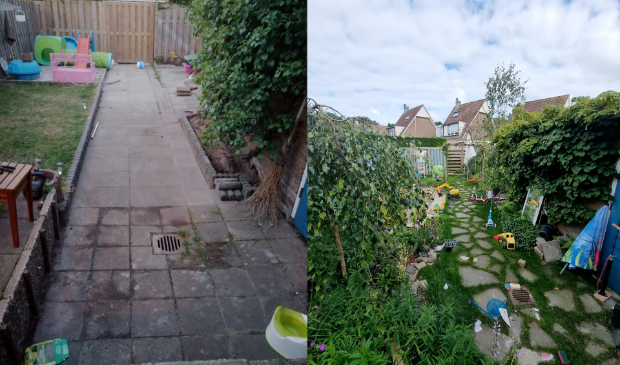 <p>Een voorbeeld van een 'gewipte tuin'. </p>