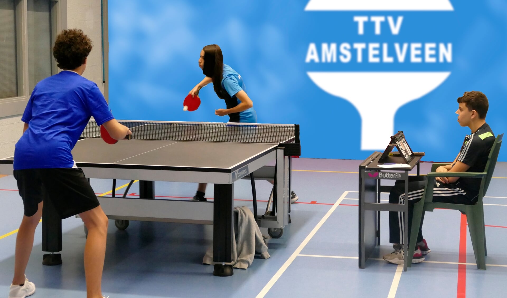 Tafeltennis jeugd doet goede zaken op weg naar kampioenschap.