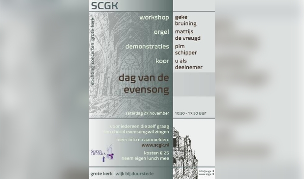 Eendaagse workshop Choral Evensong
