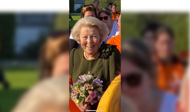 Prinses Beatrix weer even terug op Soestdijk.
