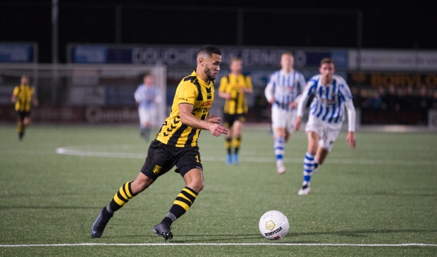 Benjamin Roemeon was de grote man bij DVS'33 met twee doelpunten tegen FC Eindhoven.