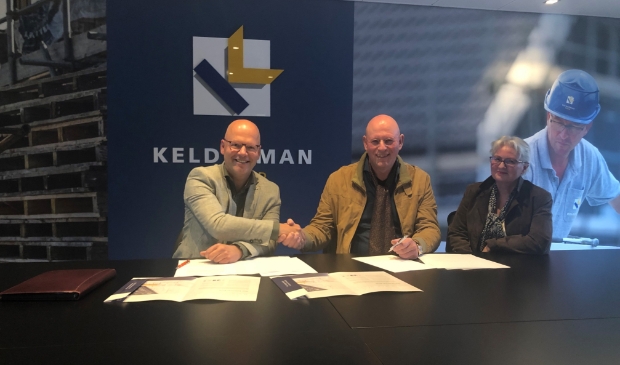 Van links naar rechts: Kees Blotenburg, Jos Bolsenbroek en Anja Bolsenbroek-van Voorthuizen