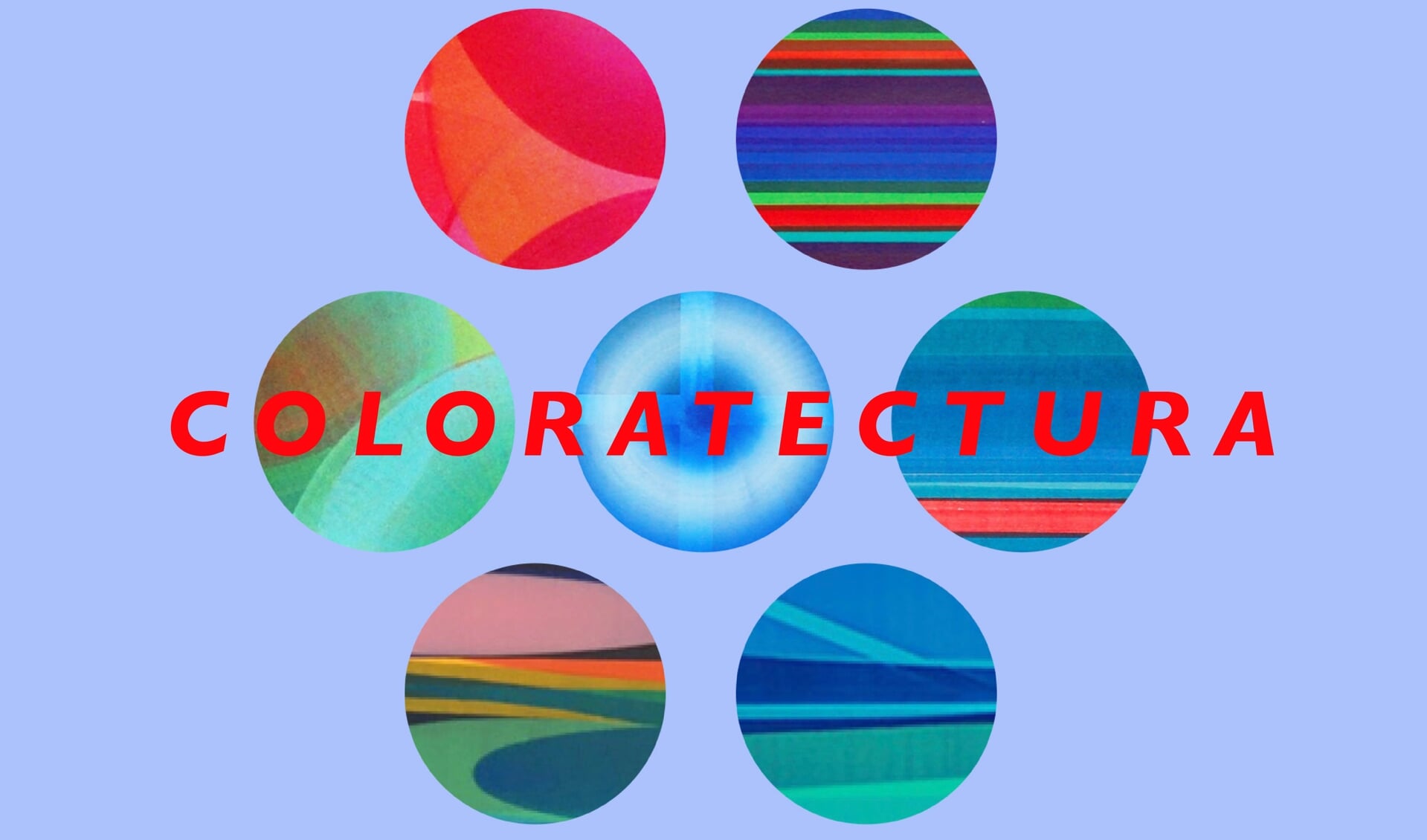 Deel uitnodiging / flyer Expositie 'Coloratectura'