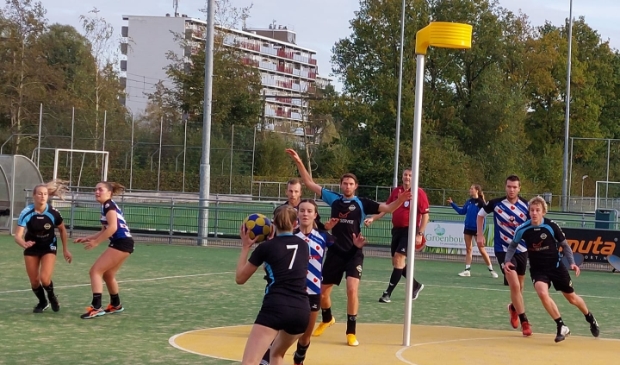 Spelmoment uit BW Heerenveen - Wageningen