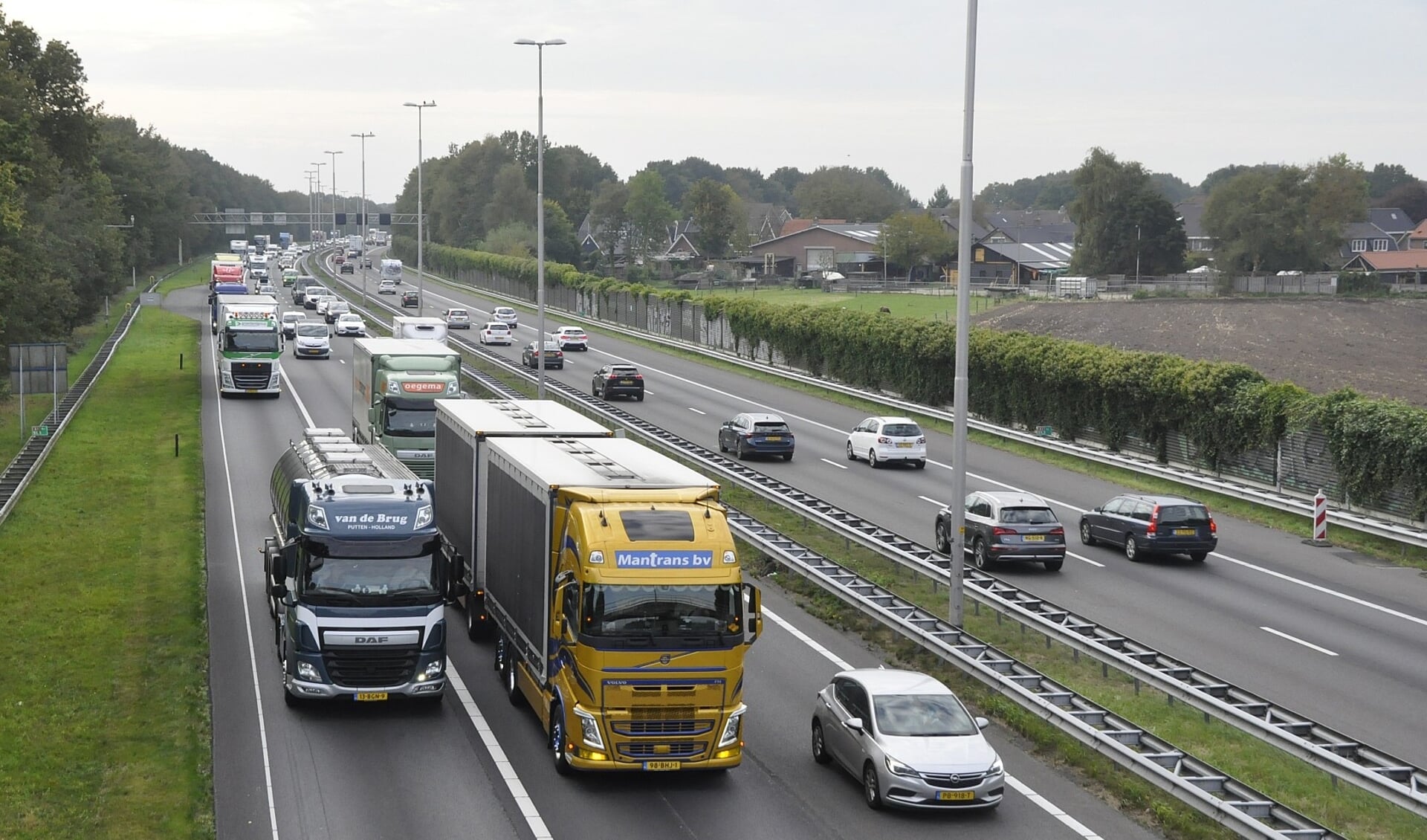 Het verkeer vormde in 2020 de sector met de grootste CO2-uitstoot in de gemeente Barneveld.
