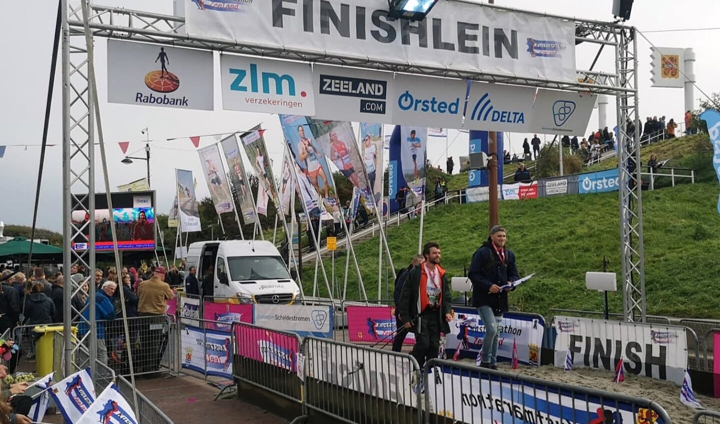 de laatste training: Kustmarathon Zeeland - de finish