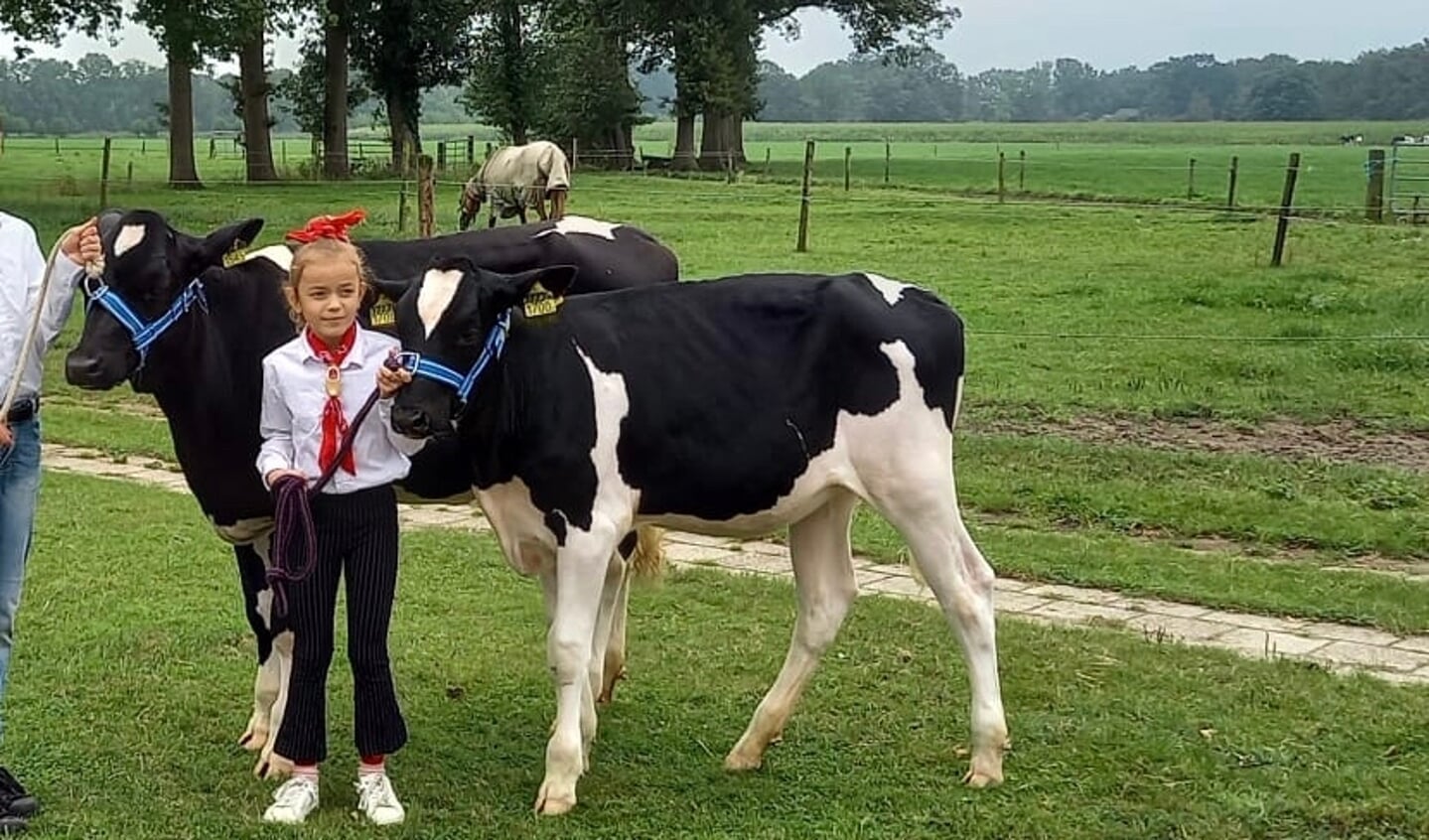 Charlotte van Egdom met haar kalf