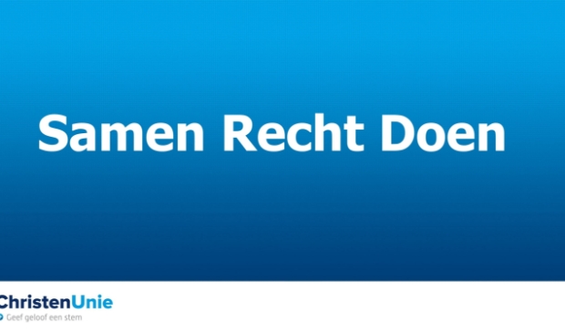 Titel van het verkiezingsprogramma: 'Samen Recht Doen'
