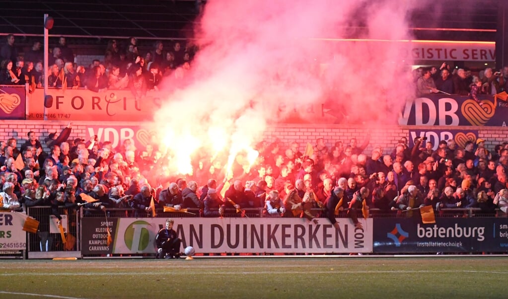 Nog maar een paar weken geleden stond De Ebbenhorst in vuur en vlam. Ruim 3000 mensen waren op 26 oktober bij de bekerwedstrijd tegen ADO Den Haag. 