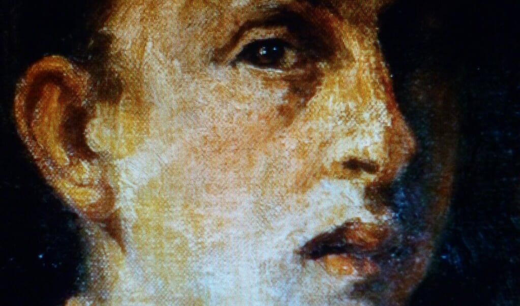 Zelfportret, uitsnede. Anthon van Rappard werd in 1858 geboren in Zeist.