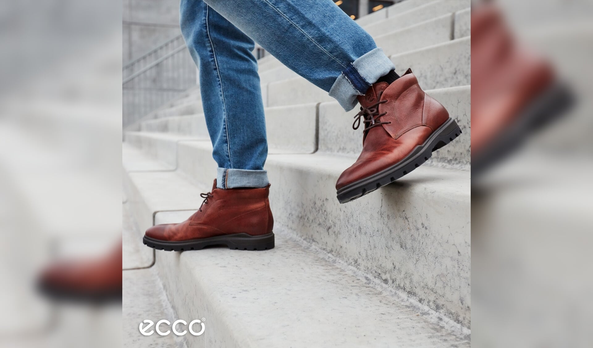 Ecco schoenen sale mens red