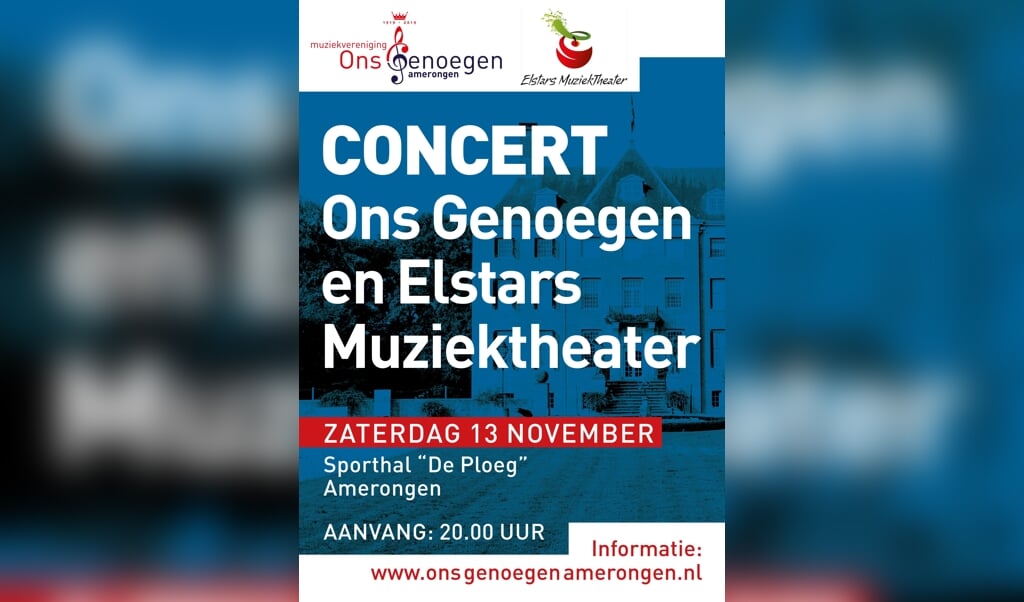 Poster van concert 13 november
