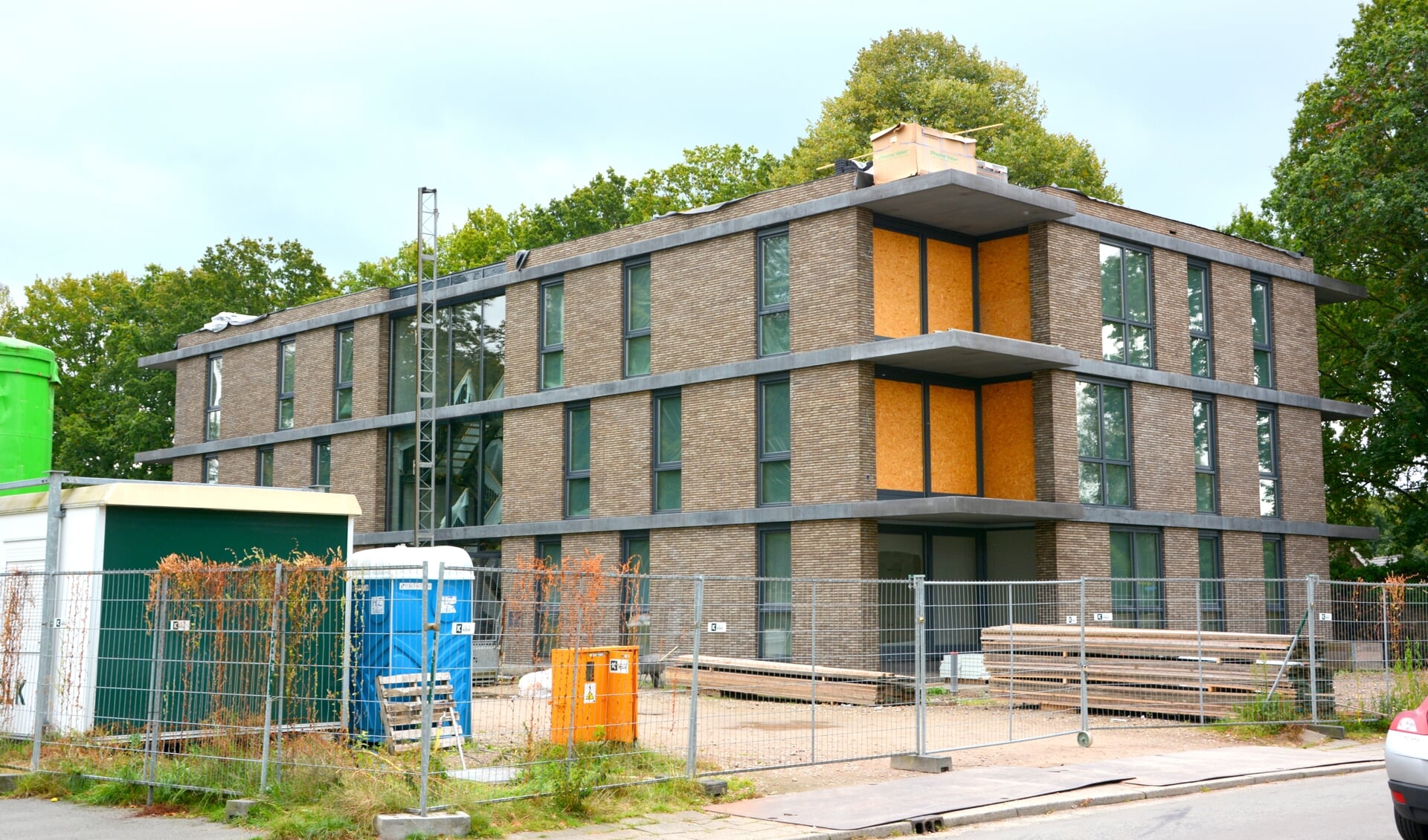 Het nieuwe appartementencomplex De Harremaat in Voorthuizen. Woingbouw was een belangrijk onderwerp tijdens de bijeenkomst over de toekomst van het dorp.