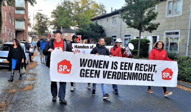 De protestmars op 5 oktober van Jericho naar het stadhuis.