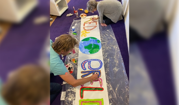 <p>De banners in wording</p>