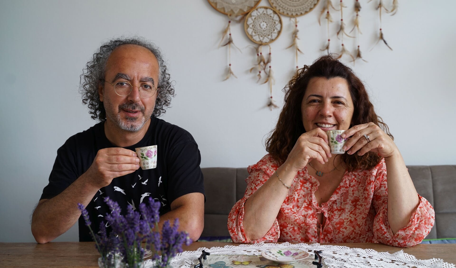  Ferhat Micoogullari en zijn vrouw Özlem.