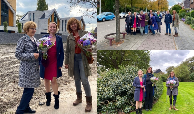 <p>Wethouder Floor Gordon bedankt de indieners van de groene ideeën.</p>