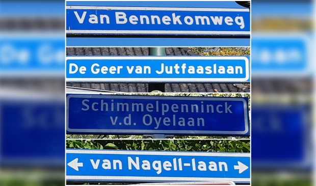Straten vernoemd naar burgemeesters