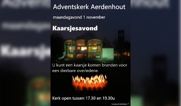 Affiche Kaarsjesavond