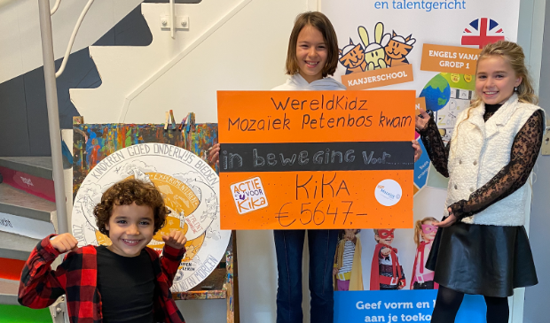 De opbrengst van de sponsorloop voor KiKa