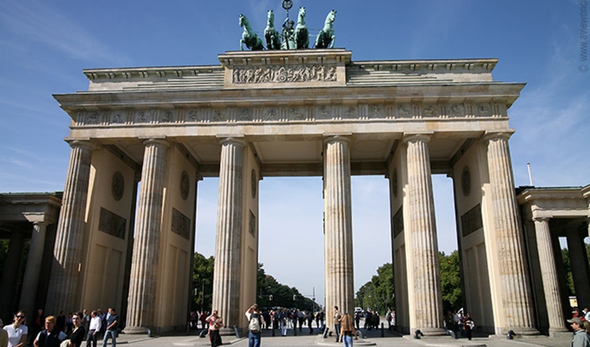 De Brandenburger Tor in het hart van Berlijn.