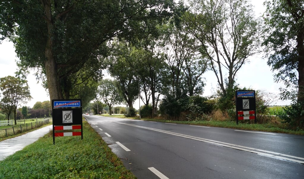 Het provinciale deel van de Bovenkerkerweg waar snelheidsbeperkingen ingevoerd gaan worden.
