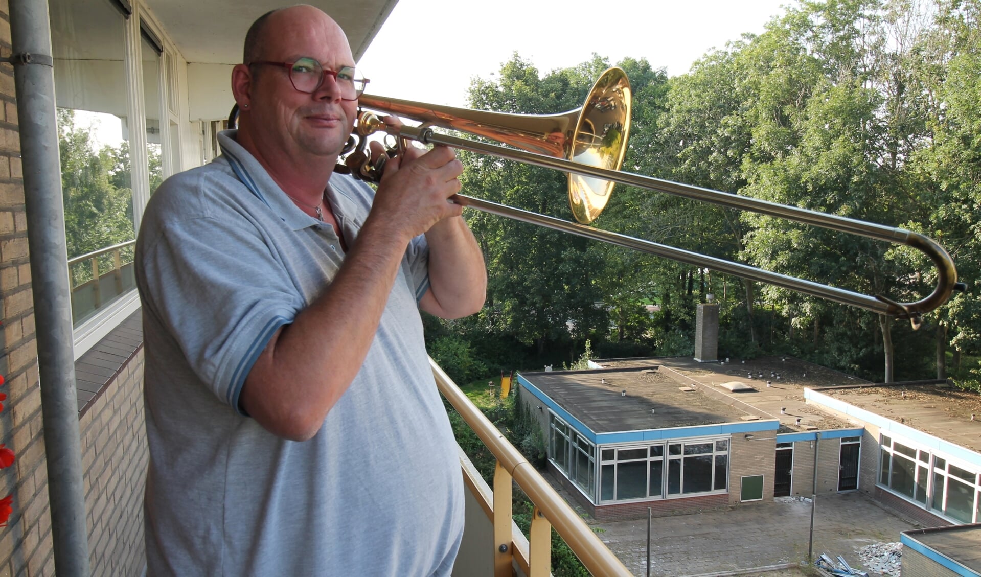 Met zijn trombone wil Koen een ‘helder en zuiver geluid’ over intersekse laten horen.