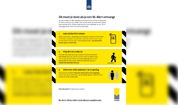 Infographic NL Alert: dit moet je doen