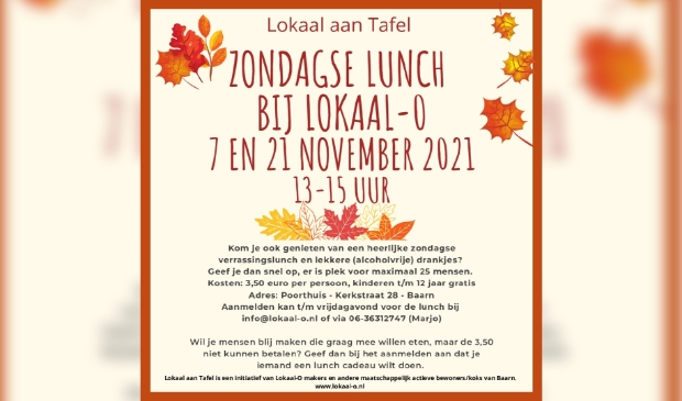 Flyer Lokaal aan Tafel november