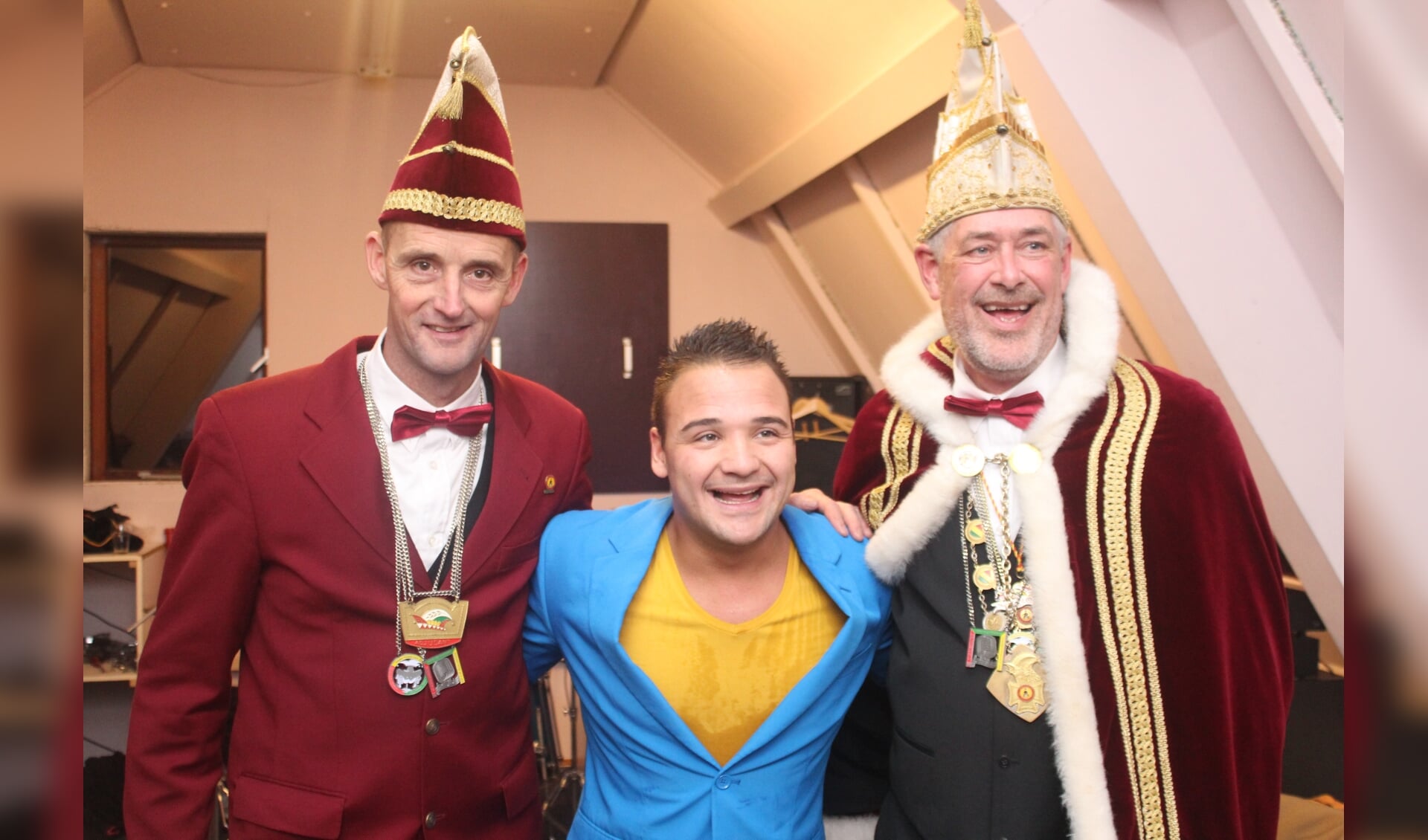 (Nu nog) Prins Dick, adjudant Peter en Marco Kraats, de artiest van het laatste Prinsenbal in 2019