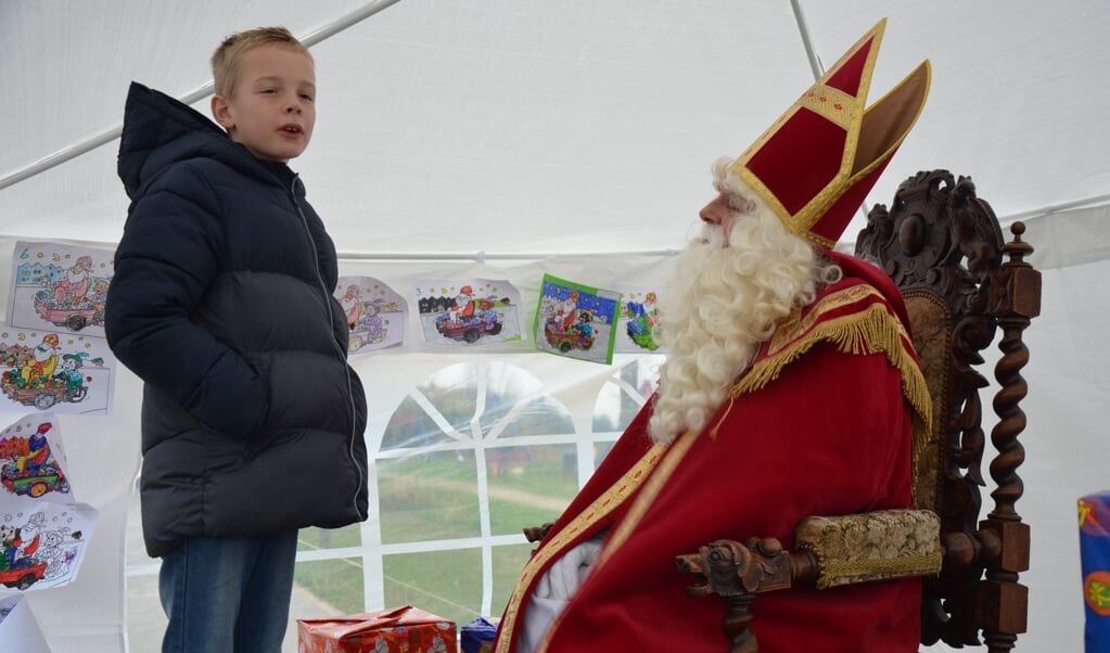 Alle kinderen mochten bij Sinterklaas op bezoek