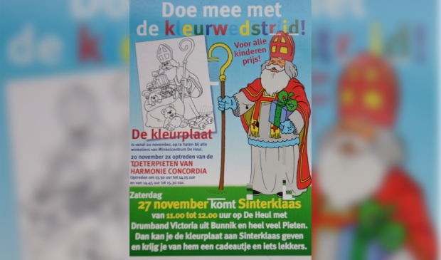 Sinterklaas komt naar winkelcentrum De Heul
