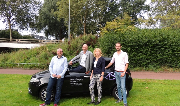 <p>Team Hoorbegrip v.l.n.r. Rex Wierenga, Erik Lodewijk, Herma Minnaard en Bart Alegra. </p>