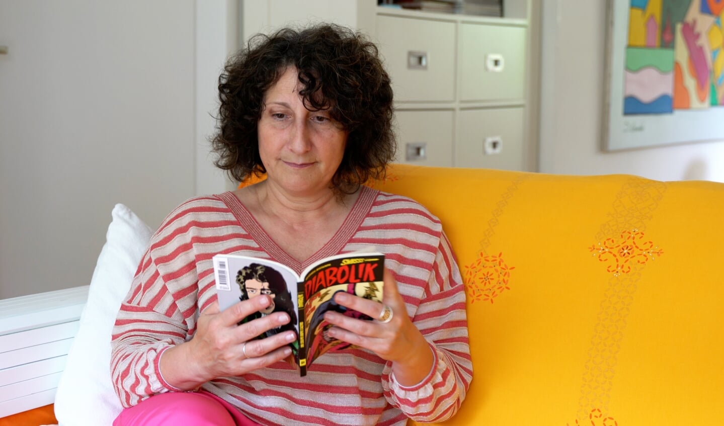 Stefania is al jaren ‘een superfan’ van de Italiaanse stripserie 'Diabolik'.