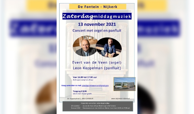 poster zaterdagmiddagmuziek