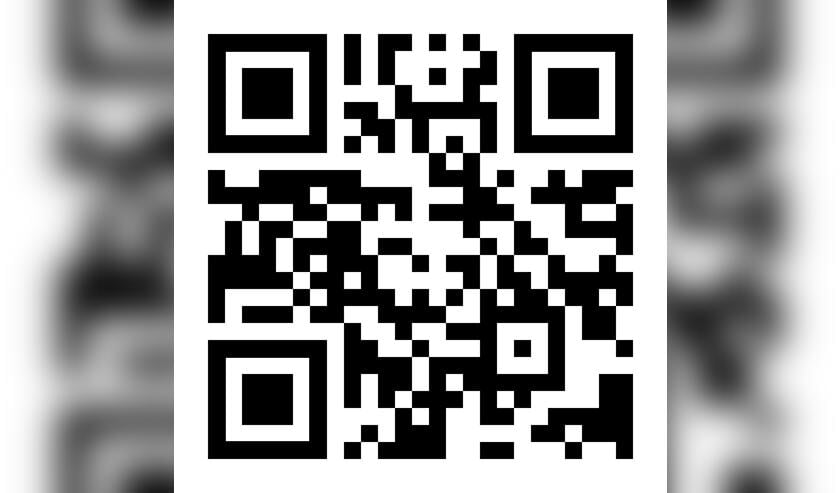 De QR-code die leidt naar naar het tipformulier op politie.nl.