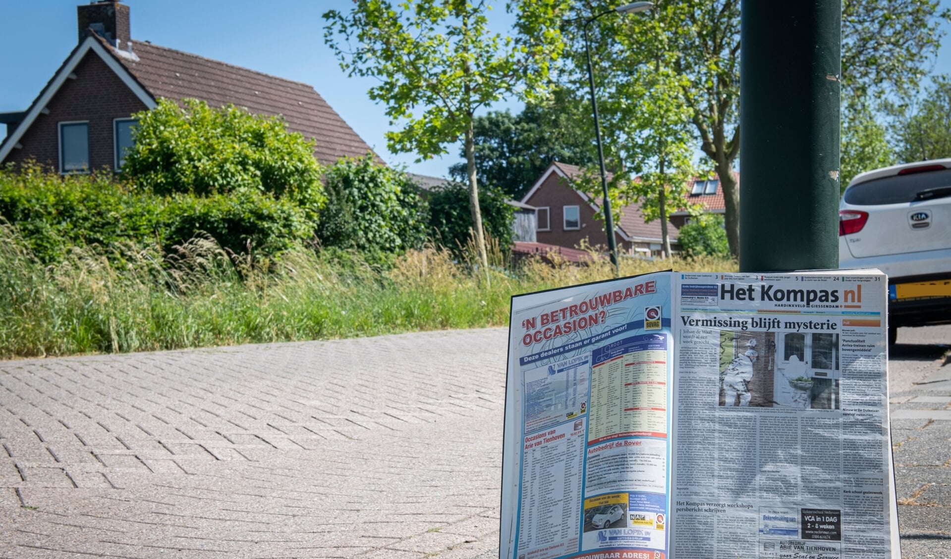 Tien jaar geleden schreef Het Kompas al over de verdwijning van Johan de Waal. Op de achtergrond de Koningin Wilhelminalaan. In deze straat lag het erf van De Waal, waar een fatale worsteling moet hebben plaatsgevonden.