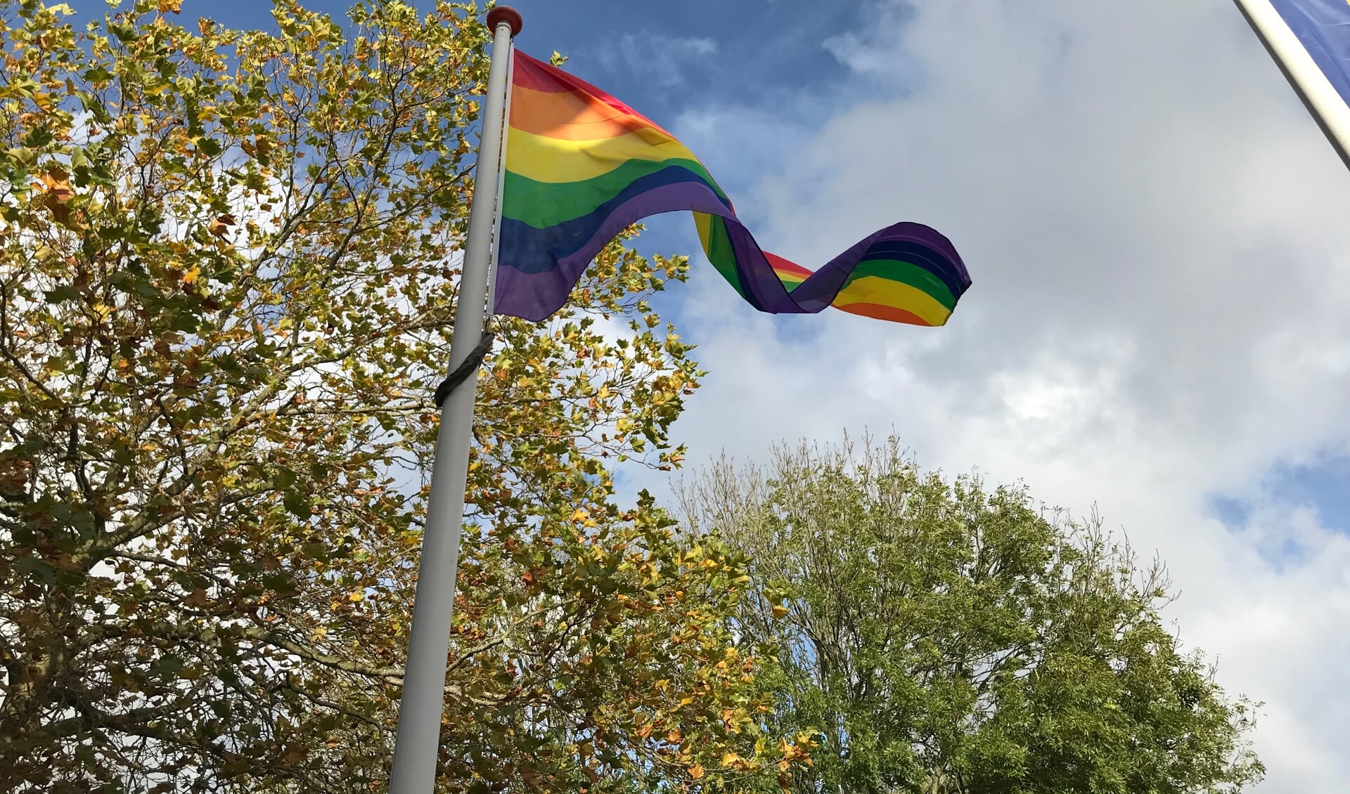 De regenboogvlag wappert op meerdere plekken in Haarlemmermeer.  