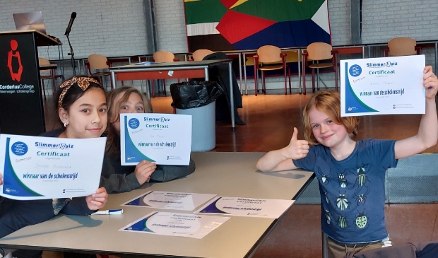 Van links naar rechts: Jasmijn, Kai en Douwe