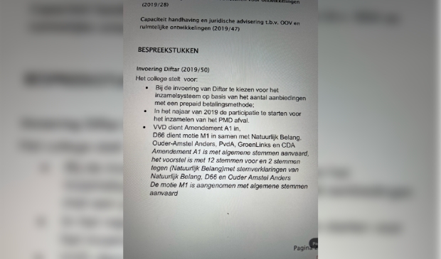 <p>De stemming over Diftar.</p>
