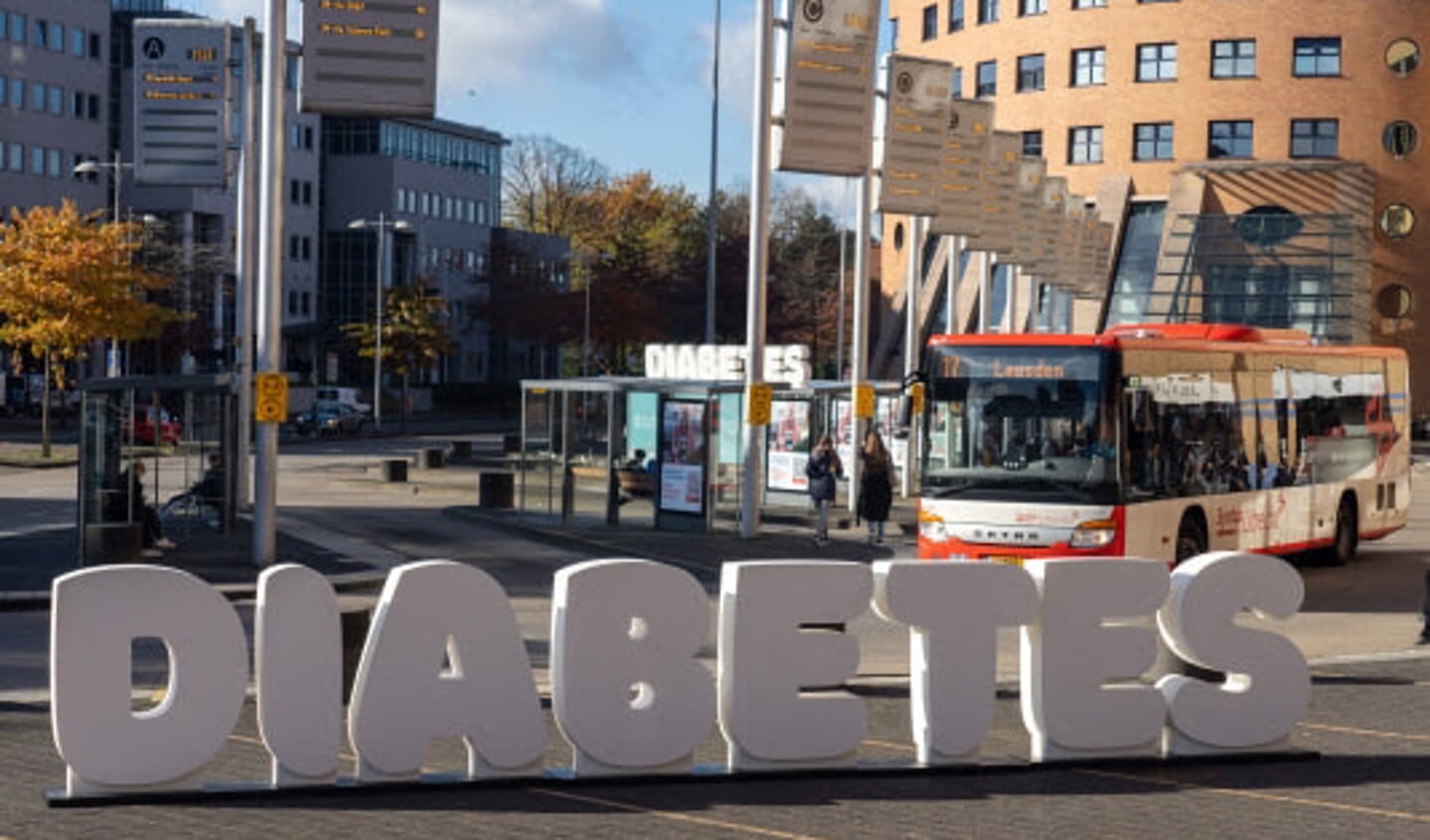 Station Amersfoort was tijdelijk omgetoverd tot het collectedomein van het Diabetes Fonds.
