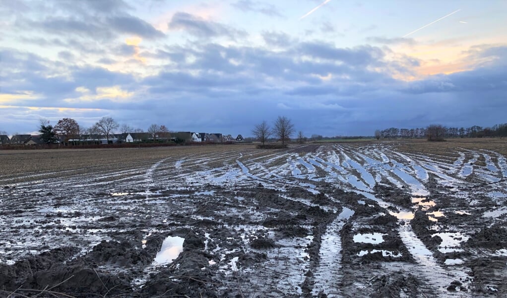 Zicht op ontwikkellocatie Odijk-West en Kersenweide, vanaf de N229