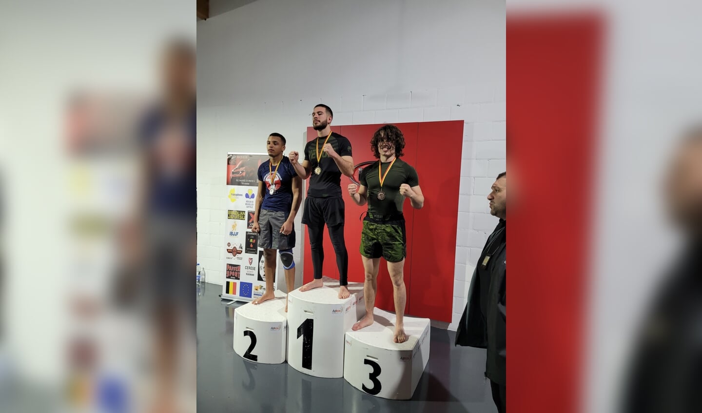 Joshua Kanter wint brons in de Grappling klasse white belts -79 kg