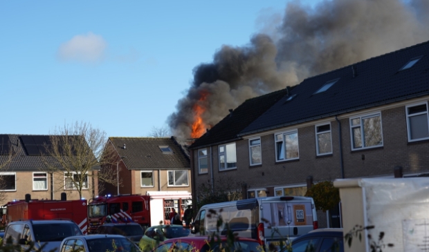 Uitslaande brand woning