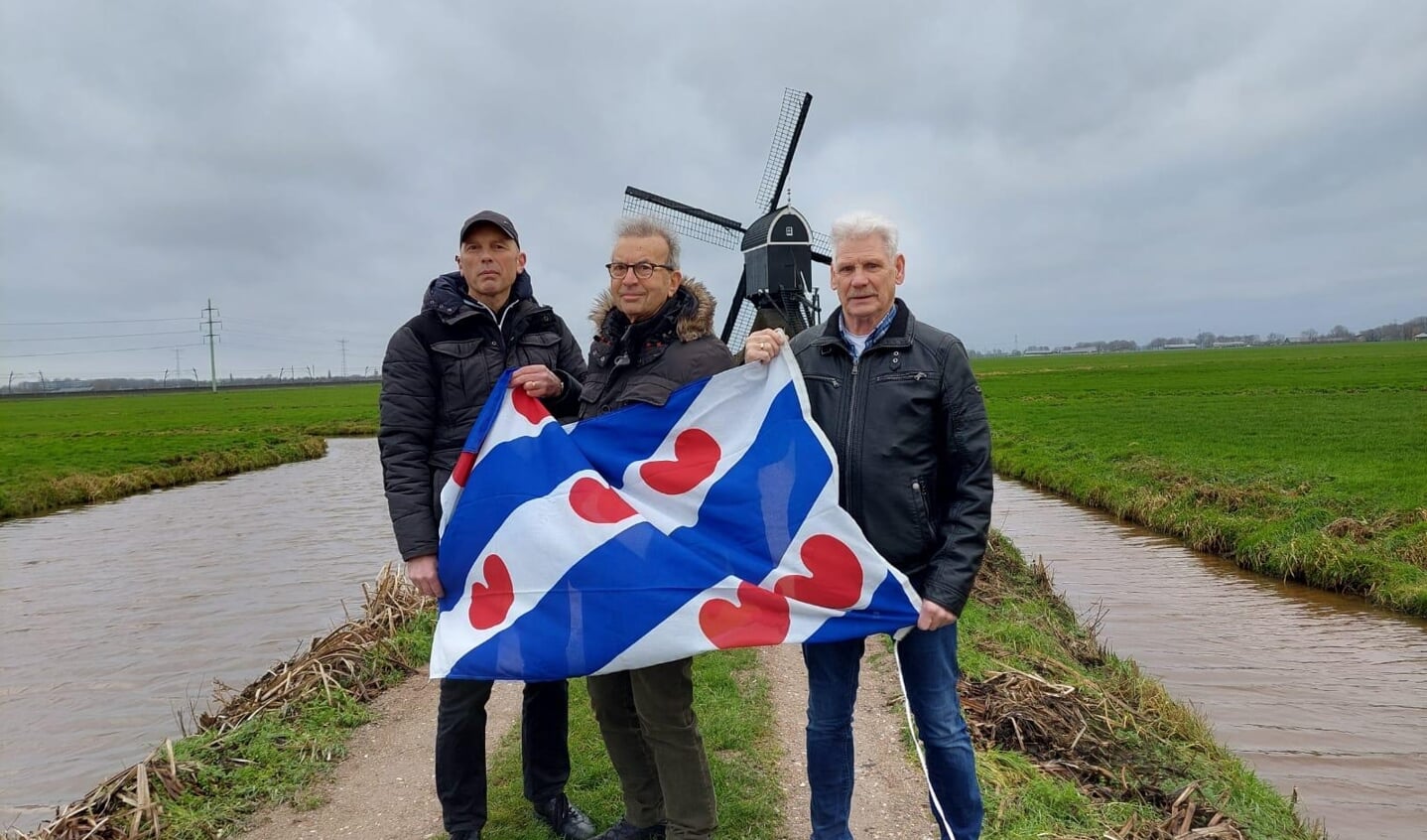 Frank en Johan Kramer (rechts en midden) en Arie van Vliet (links).