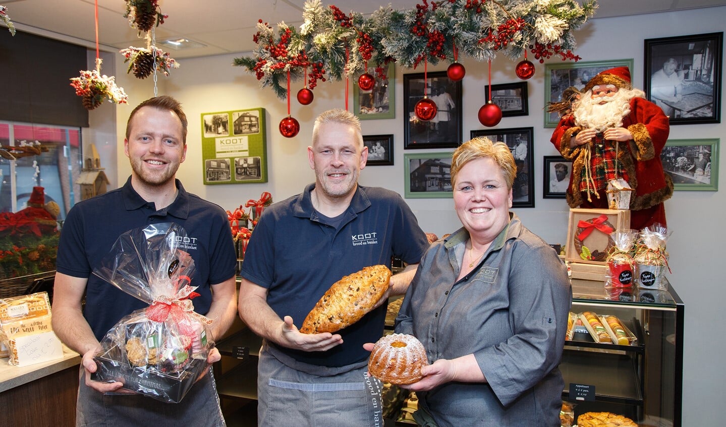Bakkerij Koot heeft een ruim assortiment lekkernijen voor kerst.