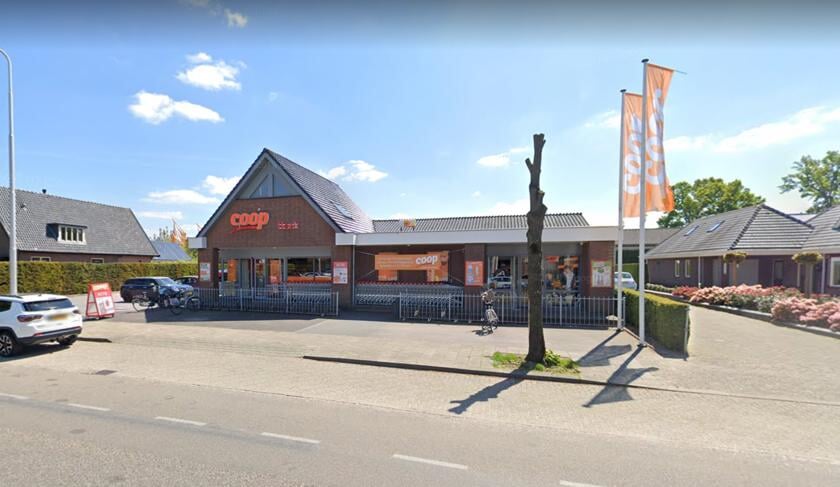 De huidige Coop-supermarkt in Wekerom.