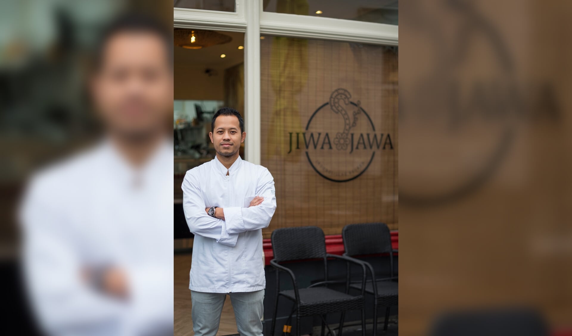 Chef Saiful staat voor de Nieuwe Indonesische afhaal Jiwa Jawa